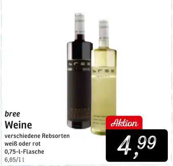 KONSUM bree Weine 750ml Angebot