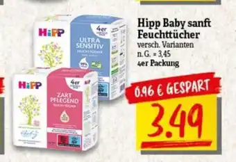 NP Discount Hipp Baby sanft Feuchttücher versch. Varianten 4er Packung Angebot