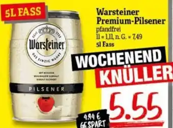 NP Discount Warsteiner Premium-Pilsener 5L Fass Angebot