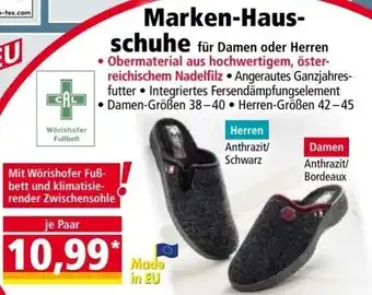 Norma Marken-Haus-schuhe Angebot