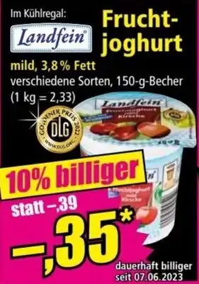 Norma Landfein Frucht-joghurt 150 g Becher Angebot