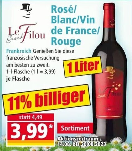 Faszinierend Le Filou Wein Angebot Bilder