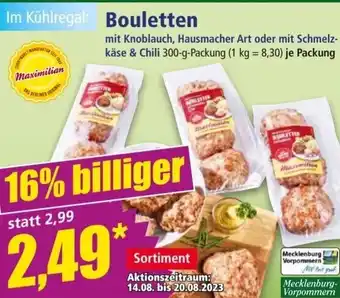 Norma Bouletten 300 g Packung Angebot