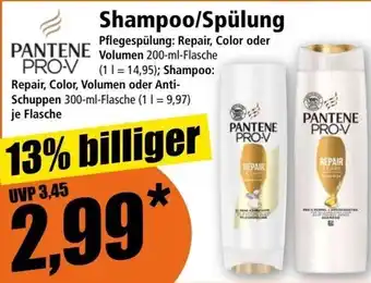 Norma PANTENE PRO-V Shampoo/Spülung 200 ml Dose Angebot