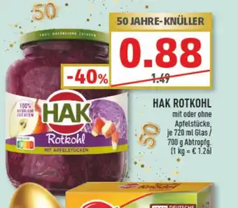 Marktkauf Hak Rotkohl 720ml/700g Angebot