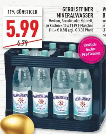 Marktkauf Gerolsteiner Mineralwasser 12 x 1 L Angebot