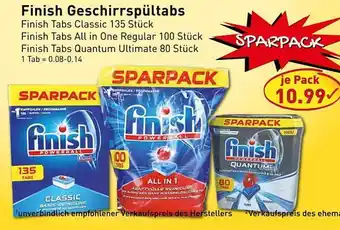 PicksRaus Finish Geschirrspültabs Angebot