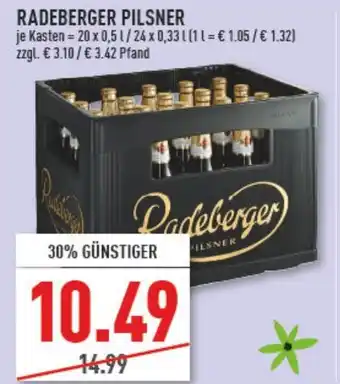 Marktkauf Radeberger Pilsner 20 x 0,5 L / 24x0,33L Angebot