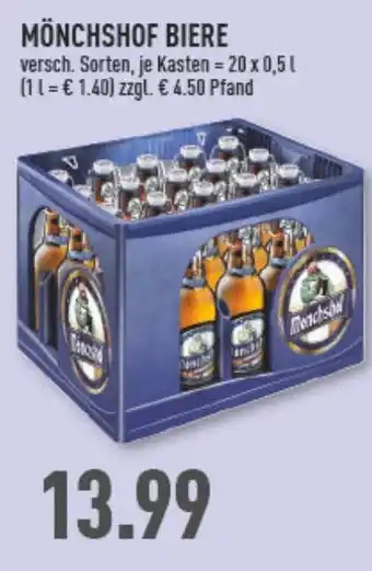 Marktkauf Mönchshof Bier 20 x 0.5 L Angebot