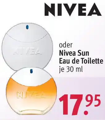 Rossmann NIVEA oder Nivea Sun Eau de Toilette 30 ml Angebot