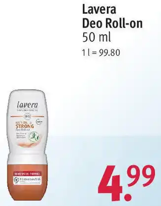 Rossmann Lavera Deo Roll-on 50 ml Angebot