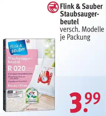 Rossmann Flink & Sauber Staubsaugerbeutel Angebot