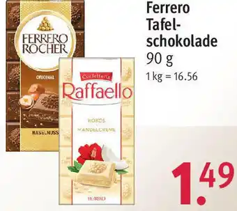 Rossmann Ferrero Tafelschokolade 90 g Angebot