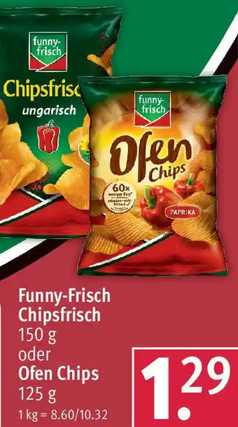 Rossmann Funny-Frisch Chipsfrisch 150 g oder Ofen Chips 125 g Angebot