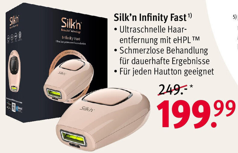 Silk'n Infinity Fast Angebot bei Rossmann
