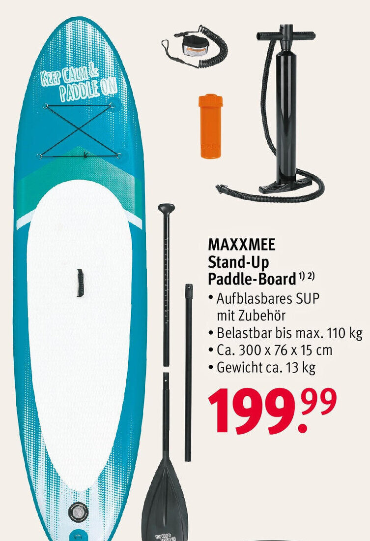 MAXXMEE StandUp PaddleBoard Angebot bei Rossmann