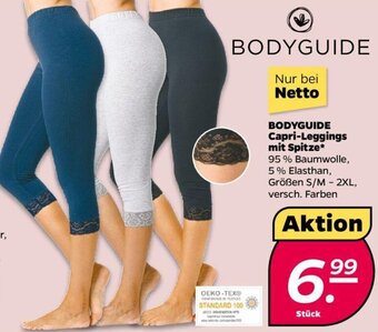 NETTO BODYGUIDE Capri-Leggings mit Spitze Angebot