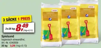 toom Baumarkt Spielsand 3x 25 kg Angebot