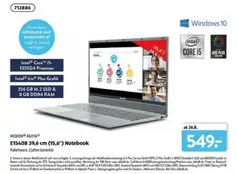 Aldi Süd Medion Akoya E15408 15.6" Notebook Angebot