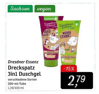 KONSUM Dresdner Essenz Dreckspatz 3in1 Duschgel Angebot