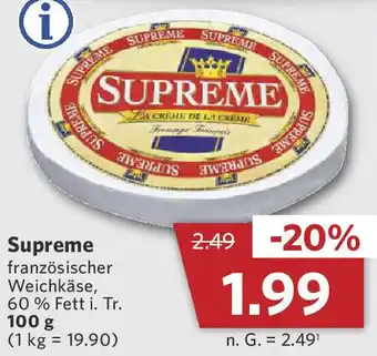 Combi Supreme französischer Weichkäse 100 g Angebot