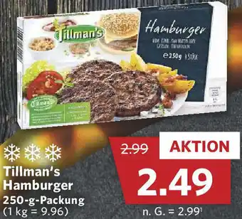 Combi Tillman's Hamburger 250-g-Packung Angebot