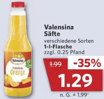 Combi Valensina Säfte 1 L Flasche Angebot