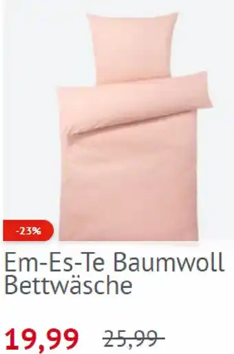 NKD Em-Es-Te Baumwoll Bettwäsche Angebot