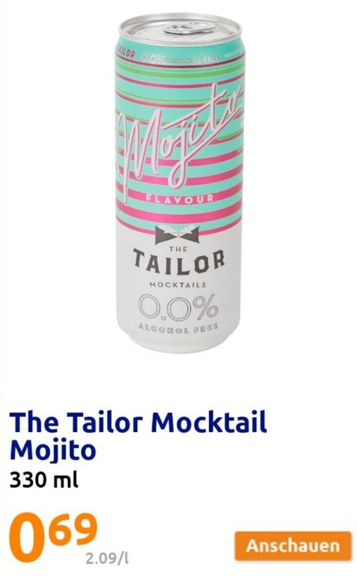 THE TAILOR MOCKTAILS MOJITO 330ML