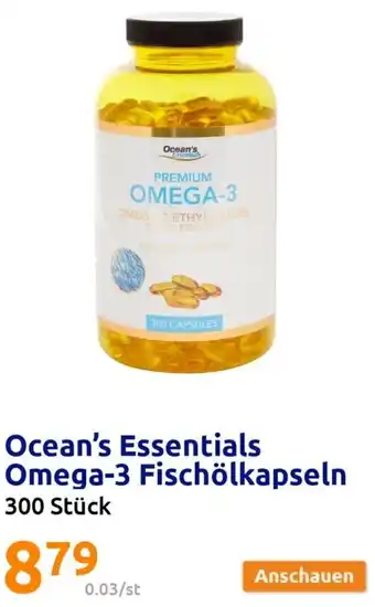 Action Ocean's Essentials Omega-3 Fischölkapseln 300 Stück Angebot