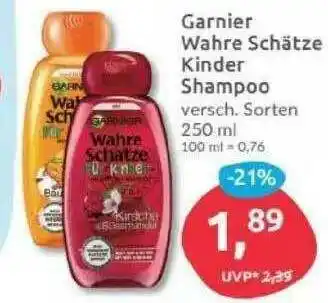 Budni Garnier Wahre Schätze Kinder Shampoo Angebot