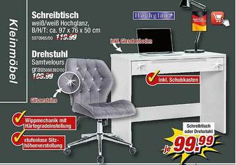 Poco Schreibtisch, Drehstuhl Angebot