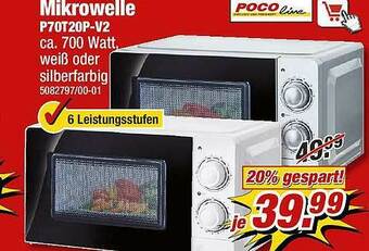 Poco Pocoline Mikrowelle P70t20p- V2 Angebot