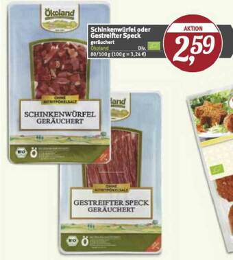 Pro Biomarkt Schinkenwürfel Oder Gestreifter Speck Angebot