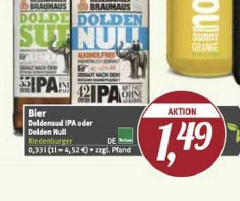 Pro Biomarkt Bier Doldensud Ipa Oder Dolden Null Riedenburger Angebot