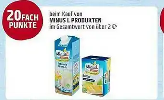 REWE Minus Produkten Angebot