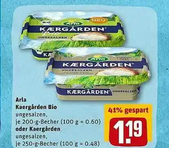 REWE Arla Kaergarden Bio Oder Kaergarden Angebot