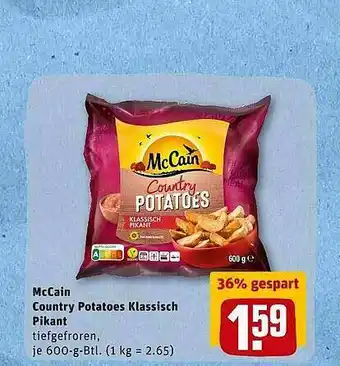 REWE Mccain Country Potatoes Klassisch Pikant Angebot