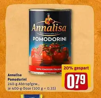 REWE Annalisa Pomodorini Angebot