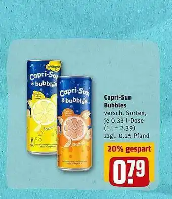 REWE Capri-sun Bubbles Angebot