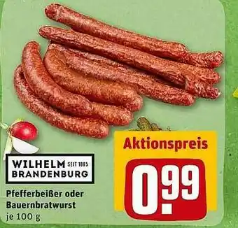 REWE Pfefferbeißer Oder Bauernbratwurst Angebot