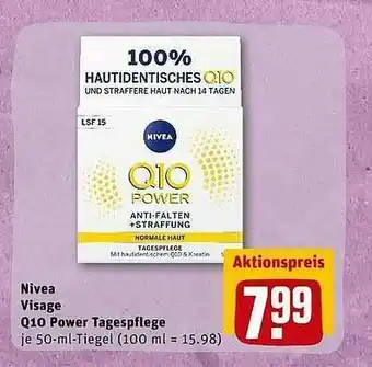 REWE Nivea Visage Q10 Power Tagespflege Angebot