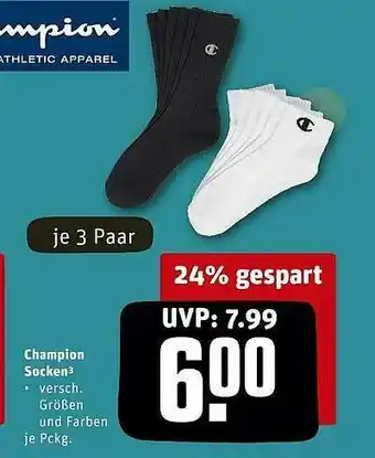 REWE Champion Socken Angebot