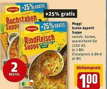 REWE Maggi Guten Appetit Suppe Angebot