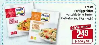 REWE Frosta Fertiggerichte Angebot