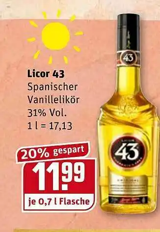 REWE Licor 43 Angebot