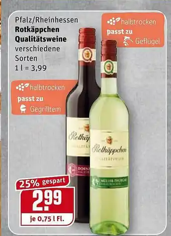 REWE Pfalz-rheinhessen Rotkäppchen Qualitätsweine Angebot