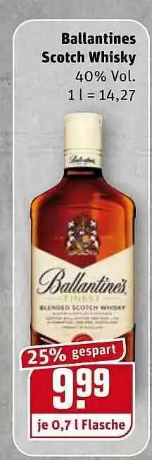 REWE Ballantines Scotch Whisky Angebot