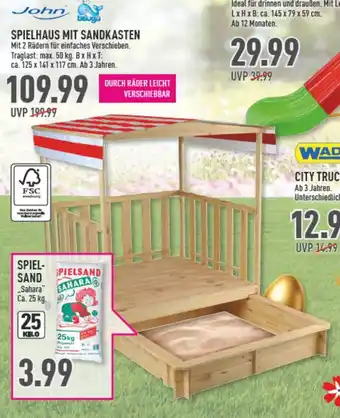 Marktkauf John Spielhaus mit Sandkasten Angebot