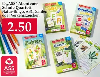 Woolworth ,,ASS" Abenteuer Schule Quartett Angebot